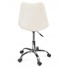 Krzesło biurowe JUMI Iger CM-910324 Biało-czarny Podnóżek Nie