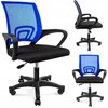 Krzesło biurowe JUMI Smart CM-922990 Czarno-niebieski Materiał Tkanina