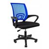 Krzesło biurowe JUMI Smart CM-922990 Czarno-niebieski Rodzaj oparcia Siatkowe