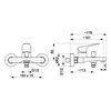 Bateria wannowa natynkowa KFA ARMATURA Otava 5554-010-81 Czarny mat Typ 2-otworowa