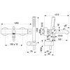 Bateria wannowa natynkowa KFA ARMATURA Moza 5034-520-00 Chrom Typ 2-otworowa