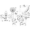 Bateria wannowa natynkowa KFA ARMATURA Morris 5244-510-00 Chrom Typ Natynkowa