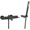 Bateria wannowa natynkowa KFA ARMATURA Moza 5034-520-81 Czarny