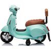Motorek elektryczny SUN BABY Scooter Vespa z oparciem Turkusowy Funkcje dodatkowe Oświetlenie