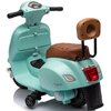 Motorek elektryczny SUN BABY Scooter Vespa z oparciem Turkusowy Maksymalna prędkość [km/h] 2.5