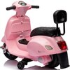 Motorek elektryczny SUN BABY Scooter Vespa z oparciem Różowy Hamulec Automatyczny