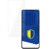 Na zdjęciu znajduje się szkło hartowane 3MK HardGlass do telefonu Xiaomi 13T/13T Pro, obok którego widoczny jest telefon z niebieskim ekranem i żółto-niebieską tarczą. Produkt jest przeznaczony do ochrony ekranu smartfona.