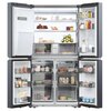 Lodówka HAIER HCR7918EIMB Cube Series 7 Absolute Ice Side by Side No frost 177.5cm Srebrna Kostkarka Podajnik wody Liczba półek 3