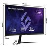 Monitor VIEWSONIC VX2719-PC-MHD 27" 1920x1080px 240Hz 1 ms [MPRT] Curved Częstotliwość odświeżania obrazu [Hz] 240