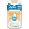 Smoczek DR BROWNS Natural Flow Poziom 2 Przezroczysty 3 m+ (2 sztuki) Rodzaj Do butelki
