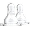 Smoczek DR BROWNS Standard Poziom 4 Przezroczysty 9 m+ (2 sztuki)