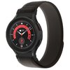 Pasek TECH-PROTECT Nylon do Samsung Galaxy Watch 4/5/5 Pro/6 (40/42/43/44/45/46/47mm) Czarno-pomarańczowy Materiał Nylon