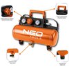 Kompresor akumulatorowy NEO TOOLS 04-620 Pojemność zbiornika [l] 3.8
