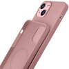 Etui 3MK Hardy Silicone MagCase do Apple iPhone 15 Różowy Dominujący kolor Różowy