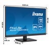 Monitor marki iiyama z serii ProLite XU2792HSU-B6 o przekątnej 27 cali, rozdzielczości 1920x1080 pikseli, technologii IPS, częstotliwości odświeżania 100 Hz i czasie reakcji 0.4 ms [MPRT]. Na ekranie widoczne są wymiary: 61.25 cm szerokości, 43.15 cm wyso