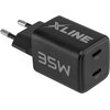 Ładowarka sieciowa XLINE WCG352CK 35W Czarny Napięcie wyjściowe [V] 9