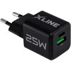 Ładowarka sieciowa XLINE WCG252K 25W Czarny Napięcie wyjściowe [V] 5