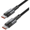 Kabel USB-C - USB-C TECH-PROTECT UltraBoost 100W 2 m Czarny Długość [m] 2