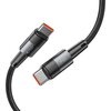 Kabel USB-C - USB-C TECH-PROTECT UltraBoost 100W 1 m Czarny Długość [m] 1