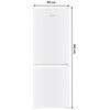Lodówka MPM-182-KB-38W 142cm Biała Zmiana kierunku otwierania drzwi Tak