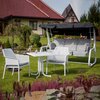 Stół ogrodowy PATIO Dine & Relax Marble Biało-Szary Rozkładany Tak
