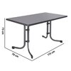 Stół ogrodowy PATIO Dine Relax 59932 Szary Materiał Stal