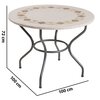 Stół ogrodowy PATIO Roma 100 cm Materiał Kamień