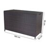 Skrzynia ogrodowa PATIO 47874 Brązowy Materiał Technorattan