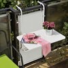 Stolik balkonowy PATIO 462100 Biały Kształt Prostokątny