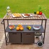 Barek ogrodowy PATIO 47296 Brązowy Materiał wykonania Aluminium