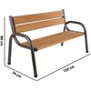 Ławka ogrodowa PATIO Park Lux Materiał wykonania konstrukcji Stal