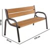 Ławka ogrodowa PATIO Park Lux 59812 Materiał wykonania konstrukcji Stal malowana proszkowo