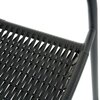 Krzesło ogrodowe PATIO Bistro Plus czarny Materiał Metal