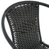 Krzesło ogrodowe PATIO Bistro Plus czarny Materiał Technorattan
