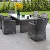 Zestaw mebli ogrodowych PATIO Elizabeth 47891 Szary Materiał Szkło