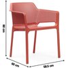 Krzesło ogrodowe NARDI Net Corallo 80789 Materiał Polipropylen