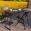 Meble balkonowe PATIO Rattan wenge 47738 Brązowy Rodzaj Meble balkonowe