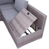 Zestaw mebli ogrodowych PATIO Benedict 47210 Szary Materiał Technorattan