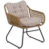 Poduszki na fotel PATIO Marocco H030-05PB 97 x 55 x 12 cm Brązowo-biały Materiał Poliester