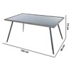 Stół ogrodowy PATIO Lupus 47181 Szary Materiał Szkło