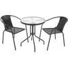 Zestaw mebli ogrodowych PATIO Bistro Antracytowo-czarny