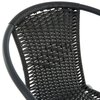 Zestaw mebli ogrodowych PATIO Bistro Antracytowo-czarny Materiał Technorattan