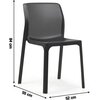 Krzesło NARDI Bit 80754 Antracytowy Materiał Polipropylen