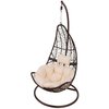 Poduszka na fotel wiszący PATIO D031-05CW 100 x 100 cm Beżowy Materiał Poliester