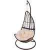 Poduszka na fotel wiszący PATIO D031-05CW 100 x 100 cm Beżowy Materiał Bawełna