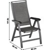 Krzesło ogrodowe KETTLER Forma II 0104701-7600 Antracytowy Materiał Aluminium