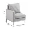 Moduł lewy KETTLER Ego Modular Dining 0105840-7200 Kolor Srebrno-szary