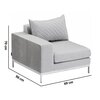 Moduł lewy KETTLER Ego Modular 0105340-7200 Kolor Srebrno-szary