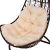 Poduszka na fotel PATIO Trapez D031-05CW 144 x 90 x 11 cm Ecru Wodoodporne Tak