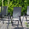 Krzesło ogrodowe KETTLER Cirrus 0100301-7100 Antracytowy Materiał Aluminium